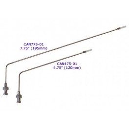 Canule coudée de 195mm (7,75") SS pour échantillonnage manuel 500ml, 2,1mm (0,083") OD